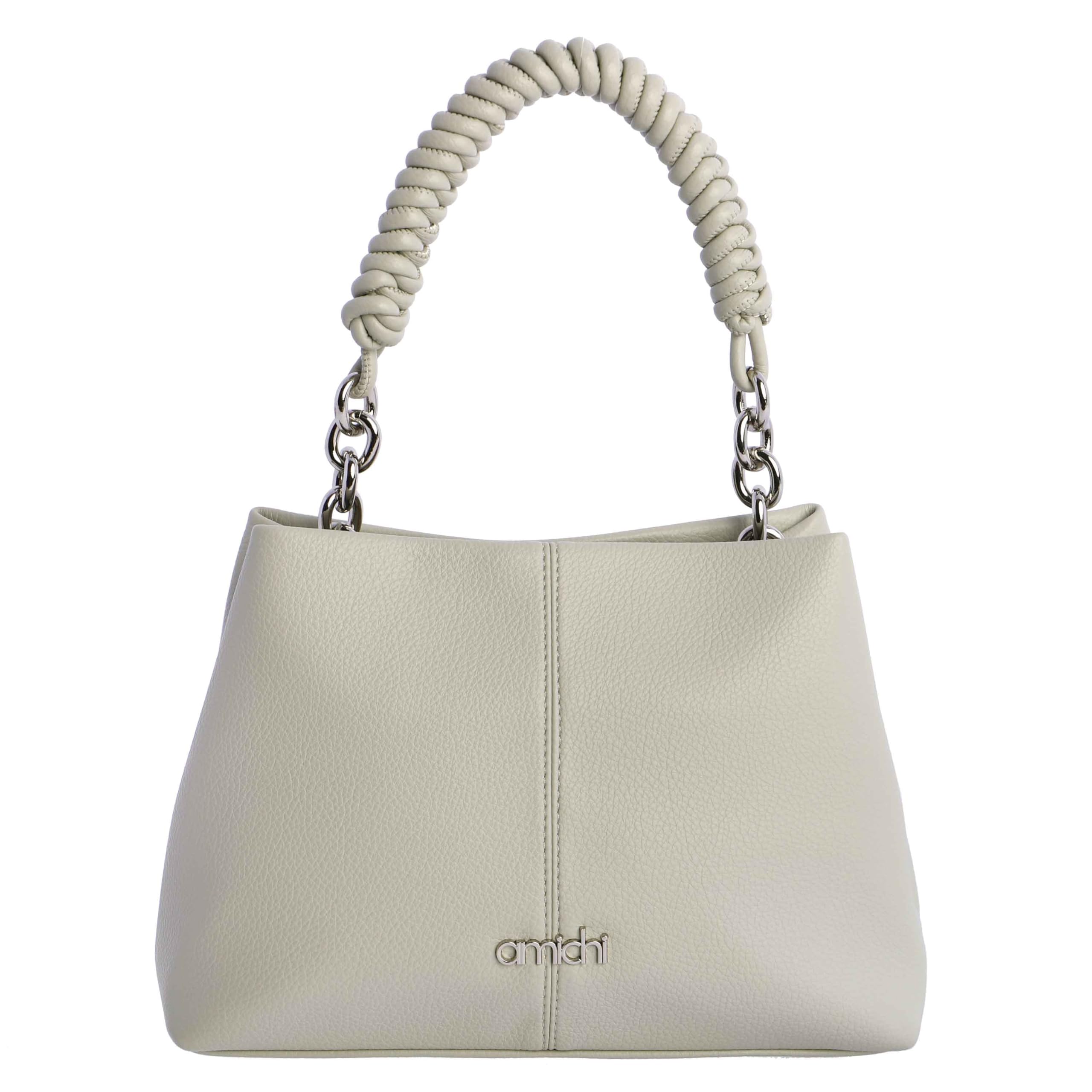 AMICHI - Bolso de mano para mujer - Estilo compacto y elegante para verano - Ideal para ciudad, paseo o eventos informales, Capri