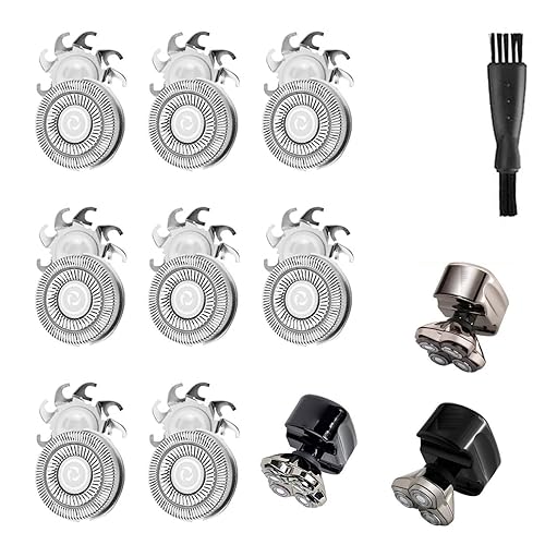 8 piezas de cuchillas de repuesto para afeitadora de calavera Pitbull Carver PRO 4 cabezas de repuesto de maquinilla de afeitar eléctrica