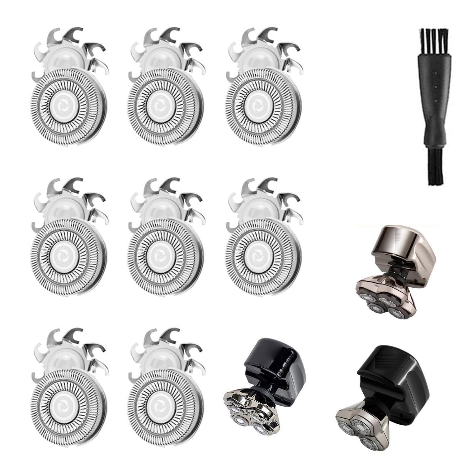 MAWAER 8 cuchillas de repuesto para afeitadora SKULL SHAVER Pitbull Carver PRO 4 cabezales de repuesto