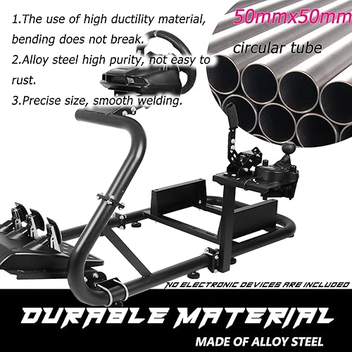 Miniatura 2 de Anman Pro Steering Wheel Stand fits for LogitechThrustmaster g25,g27,g923,t3pa,T248x,T80,T300RS TX, 50mm Round Tube Freedom Upgrade Racing Simulator