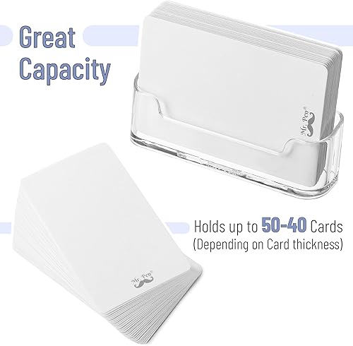 Miniatura 6 de Mr. Pen - Paquete de 3 tarjetas de visita de acrílico, soporte de exhibición de plástico para escritorio.