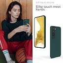 YATWIN Silicone Back Case for Samsung Galaxy S22 Plus, Soft-Touch Phone Back Cover for Samsung Galaxy S22 Plus - Dark Green gallery image