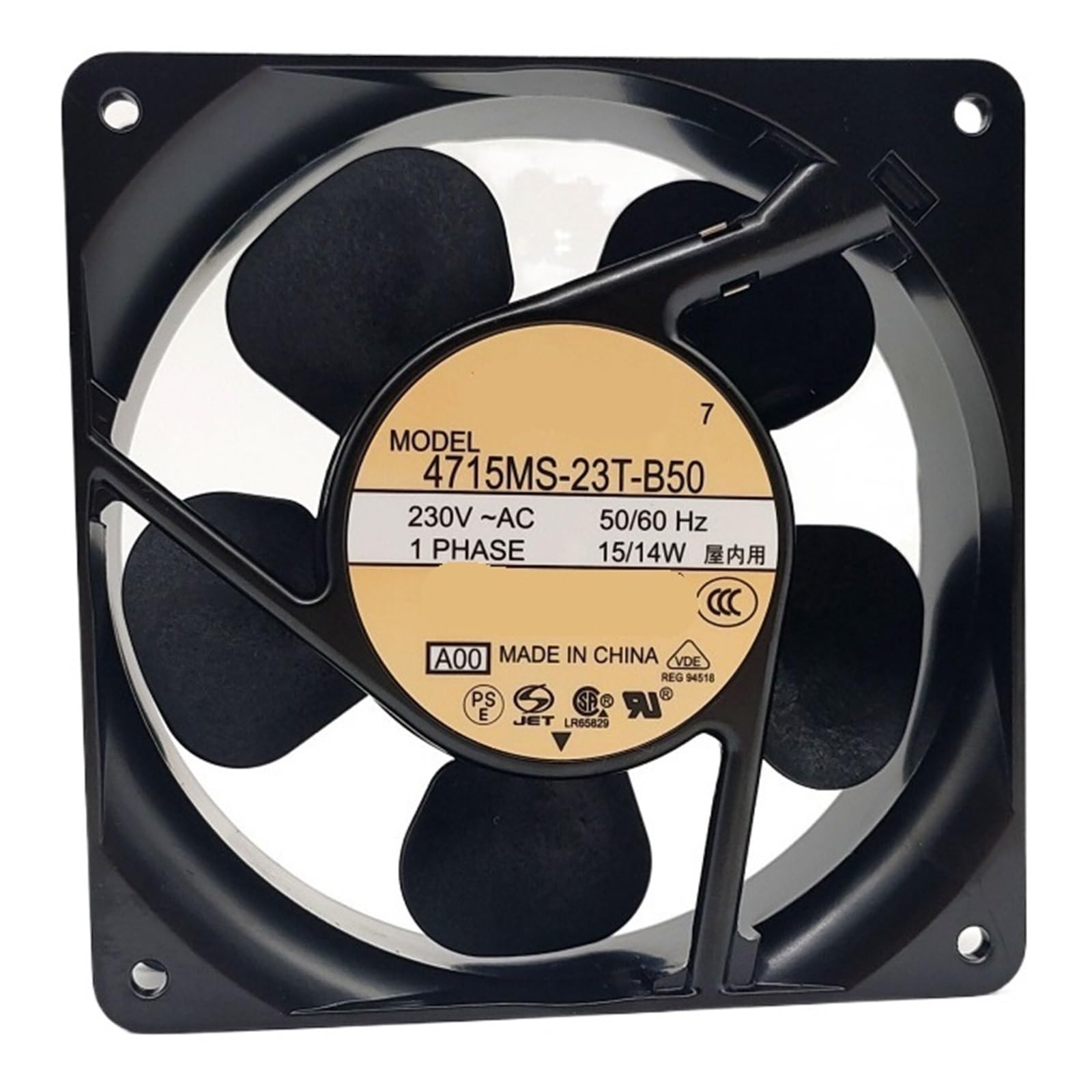 LZIKKGKI 4715MS-23T-B50 4715MS-23T-B20 4715MS-22T-B50 4715MS-22T-B30 Fan 230VAC 220VAC Ball Bearing Cooling Fan(4715MS-23T-B20 A00)