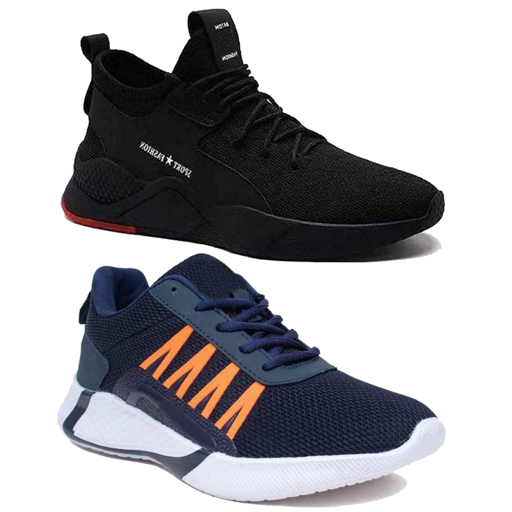 BERSACHE Sports Shoes for Kids|Latest Stylish Sports Shoes for Boys|Lace-Up Lightweight Multicolour Shoes for Running, Walking, Gym,Trekking and Hiking Shoes for Kids (Pack of 2) Combo(AL)-1658-1721 (B09ZPP1VTH) Amazon Price History, Amazon Price Tracker