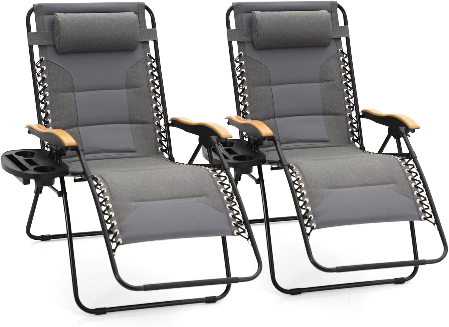 MAISON ARTS Oversized XXL Padded Zero Gravity Lounge Chairs