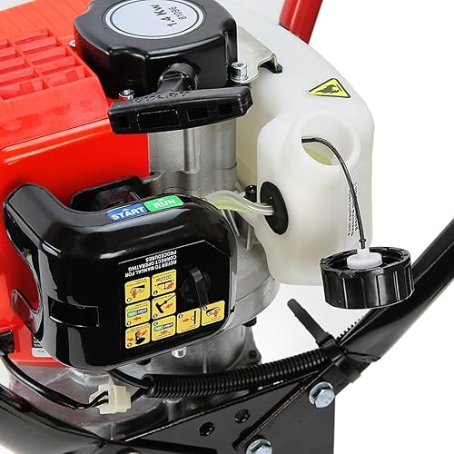 Miniatura 6 de XtremepowerUS Excavadora de agujeros de poste a gas 55CC 2 tiempos tipo V motor con taladro de excavación (incluye paquete de brocas de barrena de 6