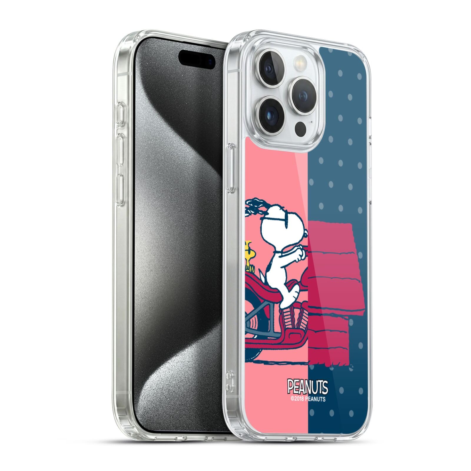 Head Case Designs Licenza Ufficiale Peanuts Snoopy & Woodstock metà E Risate Custodia in Gel [Protezione di Grado Militare] Compatibile con Apple iPhone 15 PRO Max E Compatibile con MagSafe