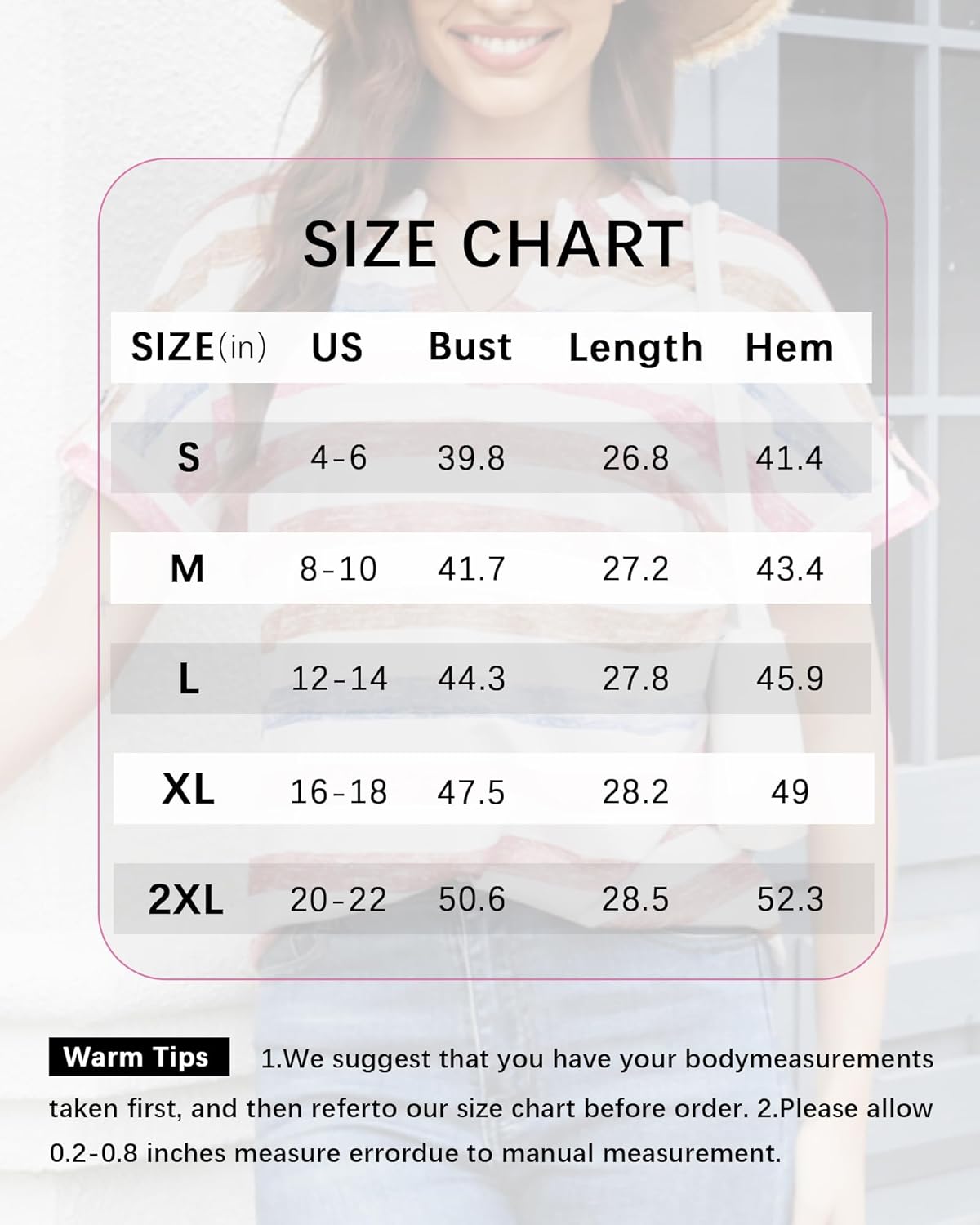 Womens Short Sleeve Summer Tunic Tops V Neck Casual Loose Fit Shirts Trendy Blouses Basic Tee Valentine's Day Gifts - Image 6