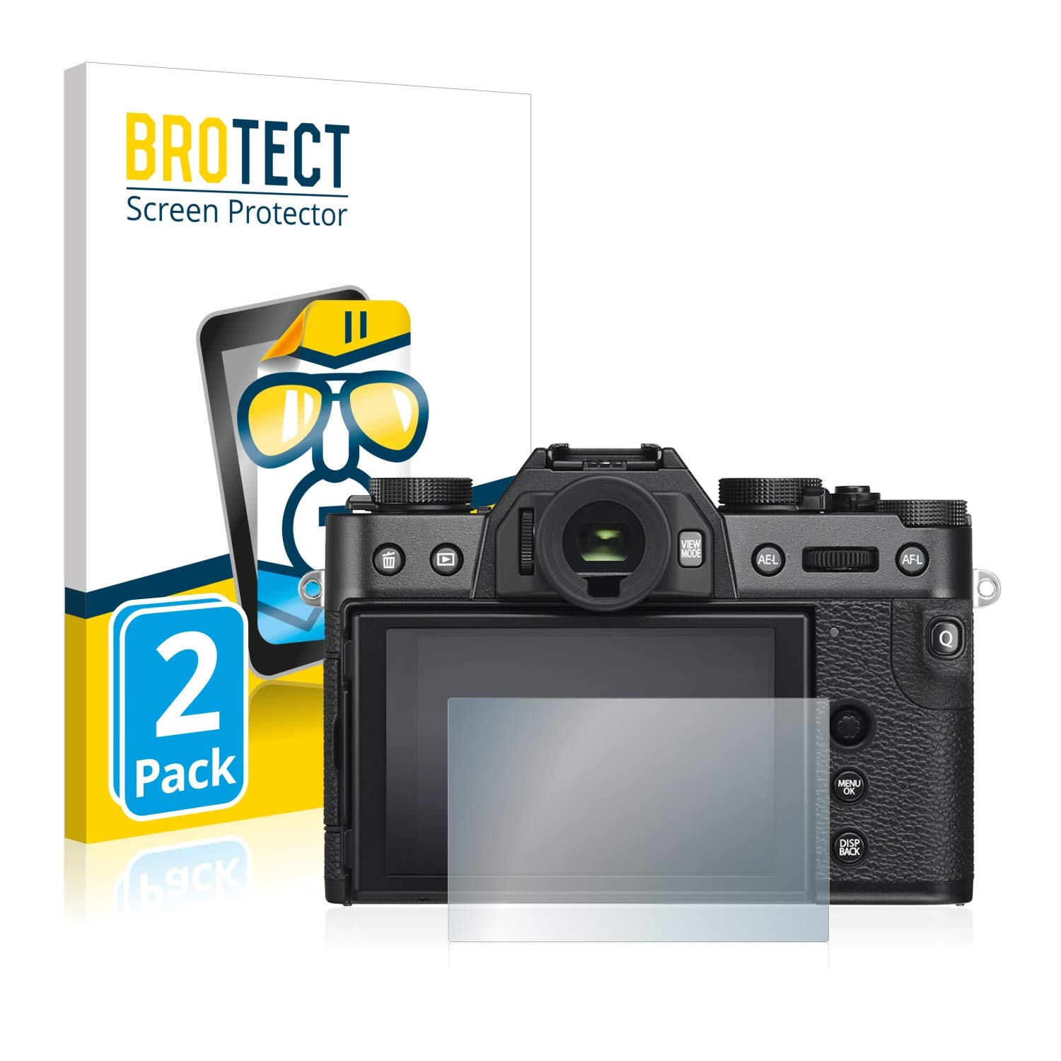 brotect Pellicola Protettiva Vetro per Nikon D300 Protezione Schermo [Durezza Estrema 9H, Chiaro