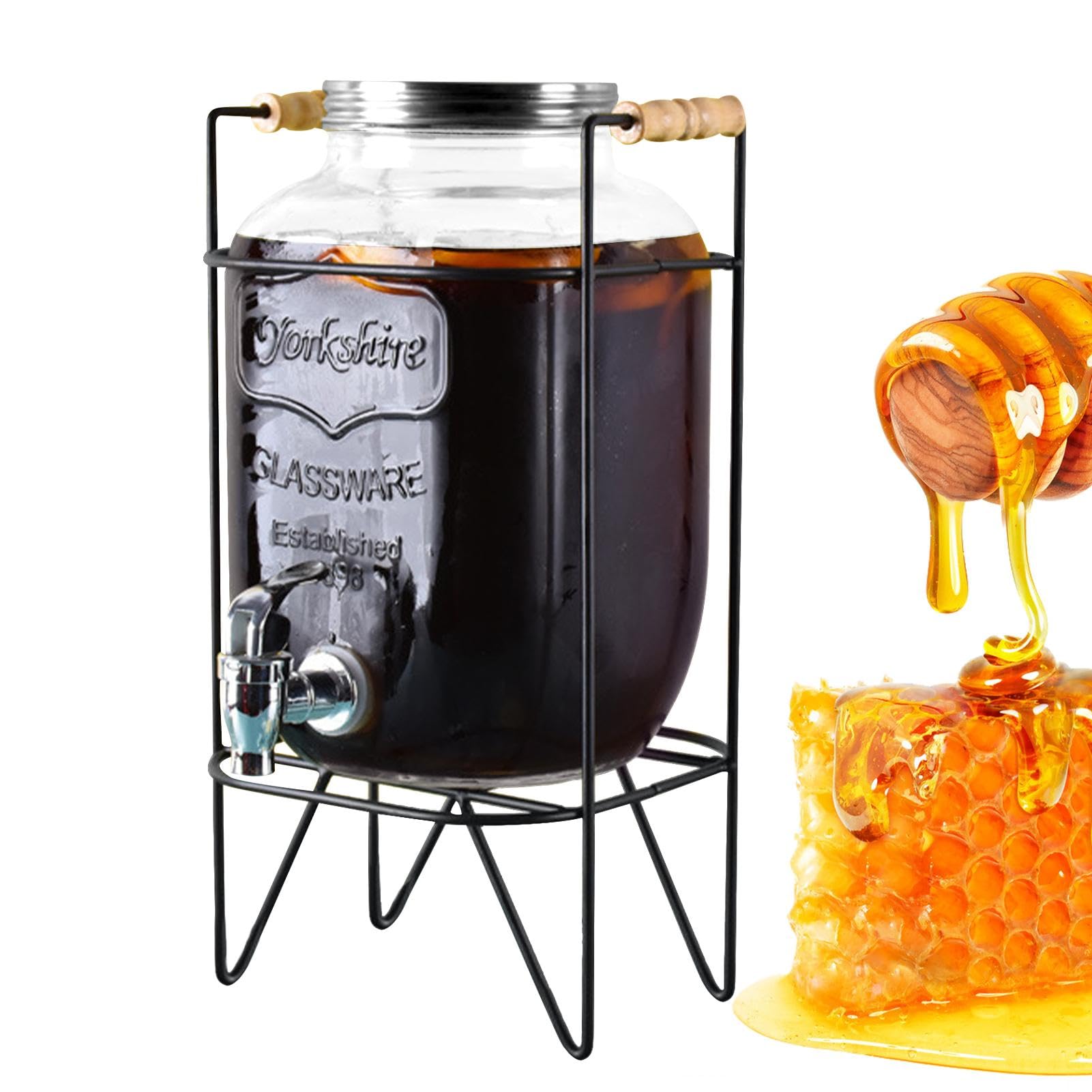 Set Da 2 Brocche In PP Da 2 Litri Per Succhi E Acqua Fredda, Resistenti Al Freddo, Con Manico Ergonomico, Per Uso Domestico E Ospiti