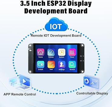 diymore For ESP32 S3 Development Board,3.5 Inch ESP32 S3 Display Capacitive Touch Screen 320 * 480, Supports XiaoZhi AI, Dual-Core 240 MHz Microcontroller WiFi + BT, Compatible with LVGL/GUI