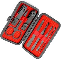 Vista 8 de Kit de manicura cortaúñas para hombres, herramientas de pedicura, cuidado personal, regalos para el día de San Valentín, cortador de uñas de metal