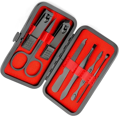 Miniatura 8 de Juego de cortaúñas para uñas, herramientas de pedicura, suministros de pedicura, cortaúñas para mujeres y hombres, kit de manicura, cortaúñas de