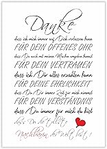 Danke für die tollste NACHBARIN der Welt Kunstdruck Bild Geschenk Nachbarschaft Geburtstagsgeschenk Nachbarin Deko Geschenkidee