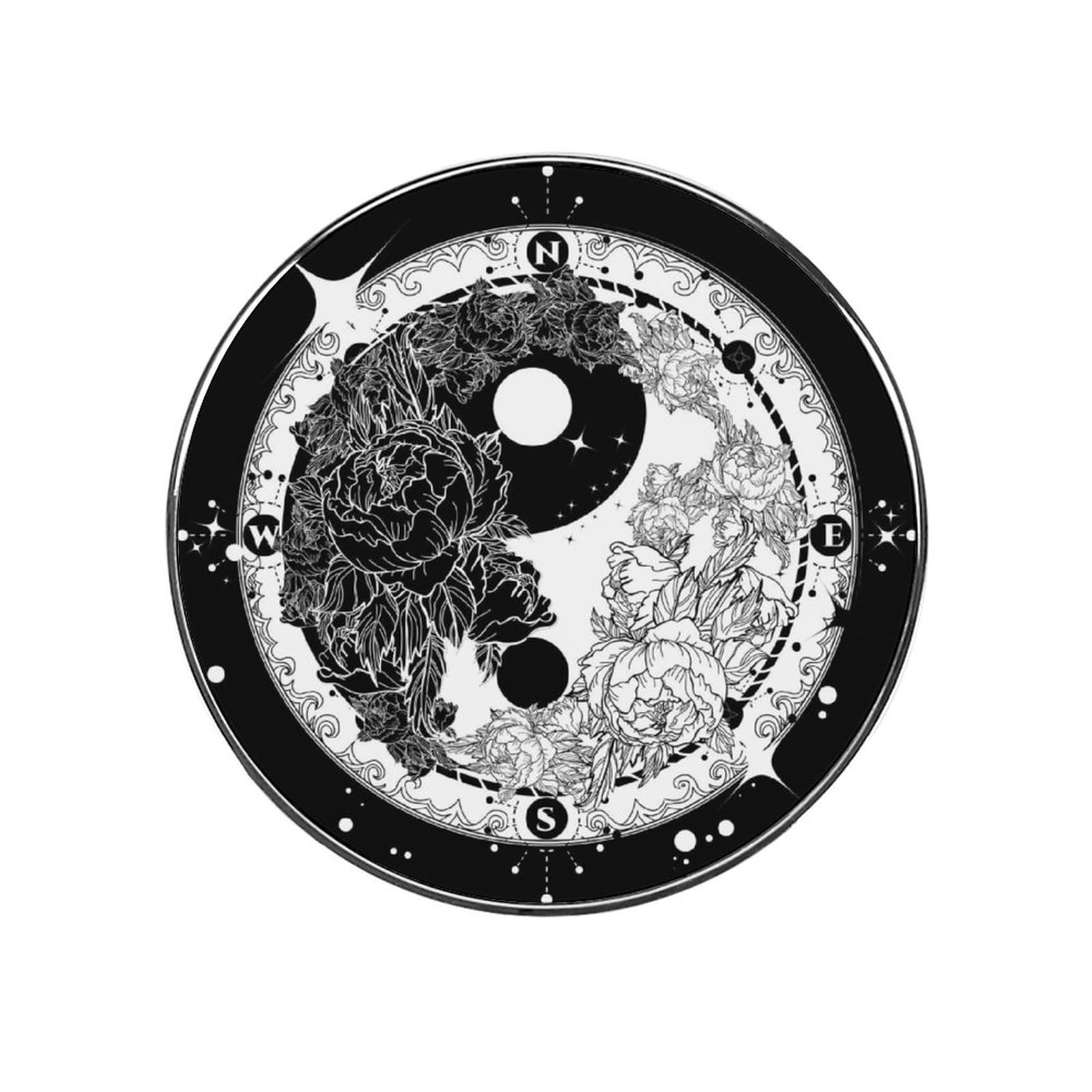 Black White Tai Chi Refrigerator Magnet Decorative Fridge Sticker For Kitchen Office Home Décor