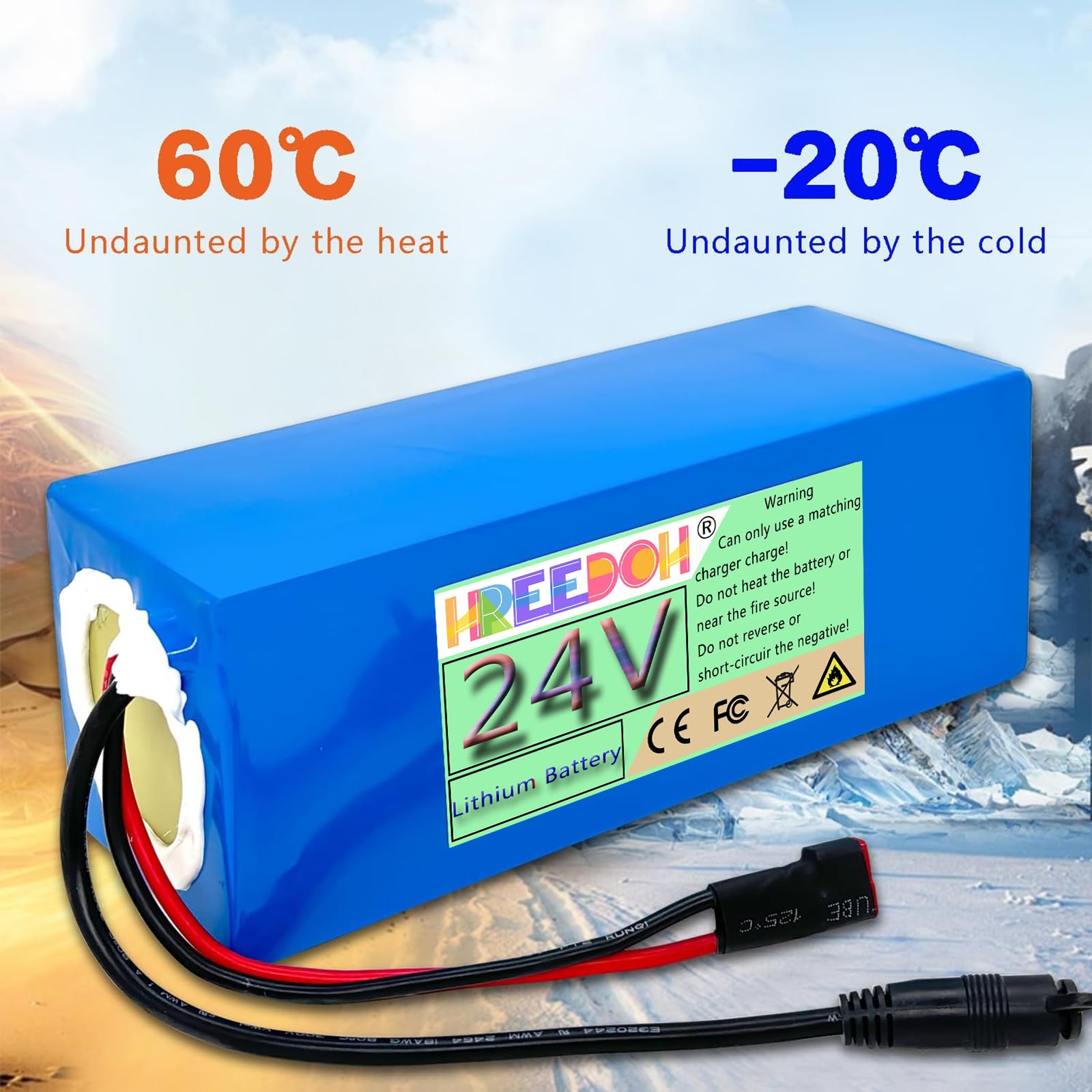 Batteria al Litio 24V Batteria agli ioni di Litio 24V 5AH 7.5AH 10AH 12.5AH 15AH 17.5AH 20AH per Motore 0-480W con caricabatteria