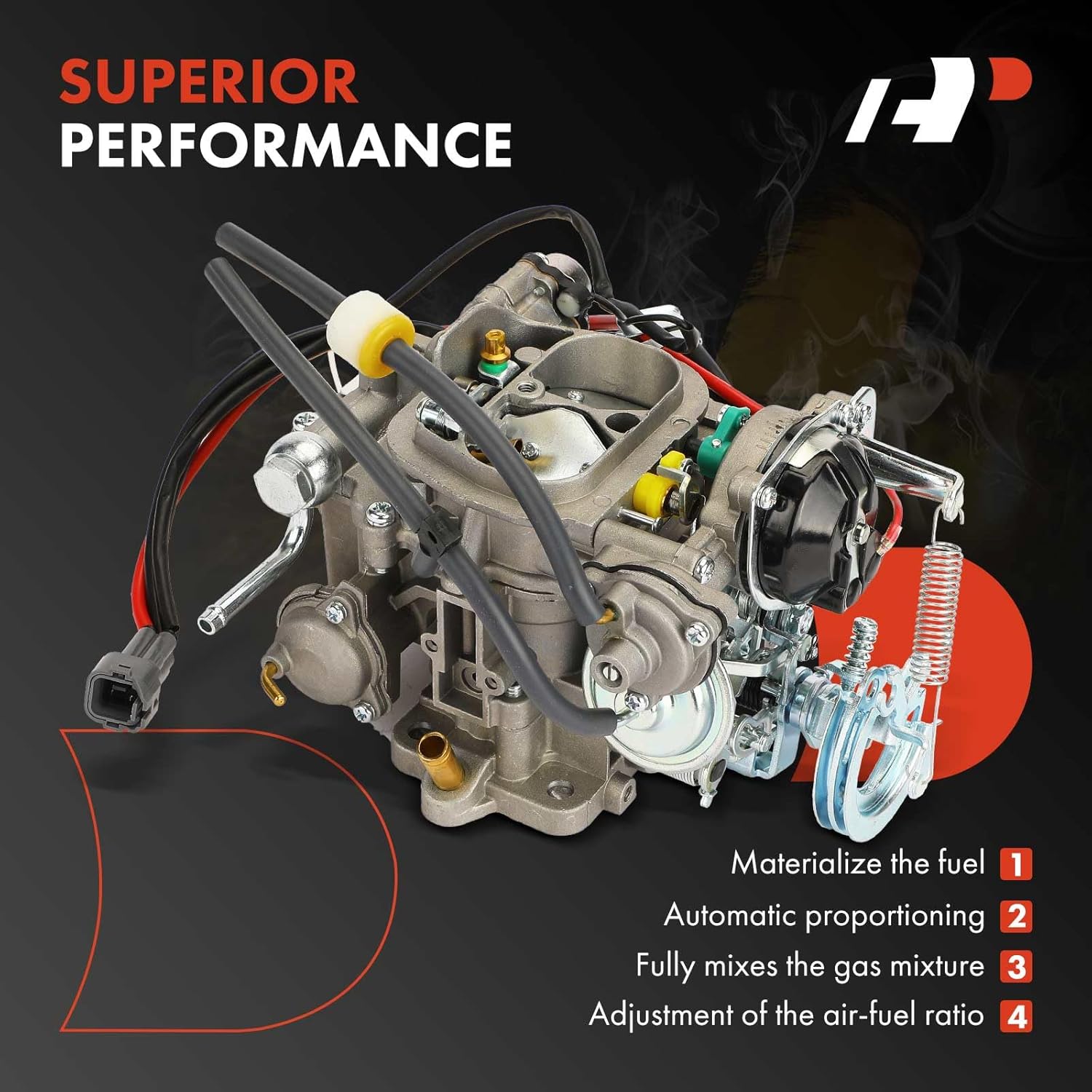 A-Premium 2 Barrel Carburetor Compatible with Toyota 4Runner 1984, Celica 1981-1984, Corona 1981, Dyna/Coaster 1980, Pickup 1981-1995, Hilux 1988-1995, 2.2L 2.4L 2.8L 3.0L, Electric Choke