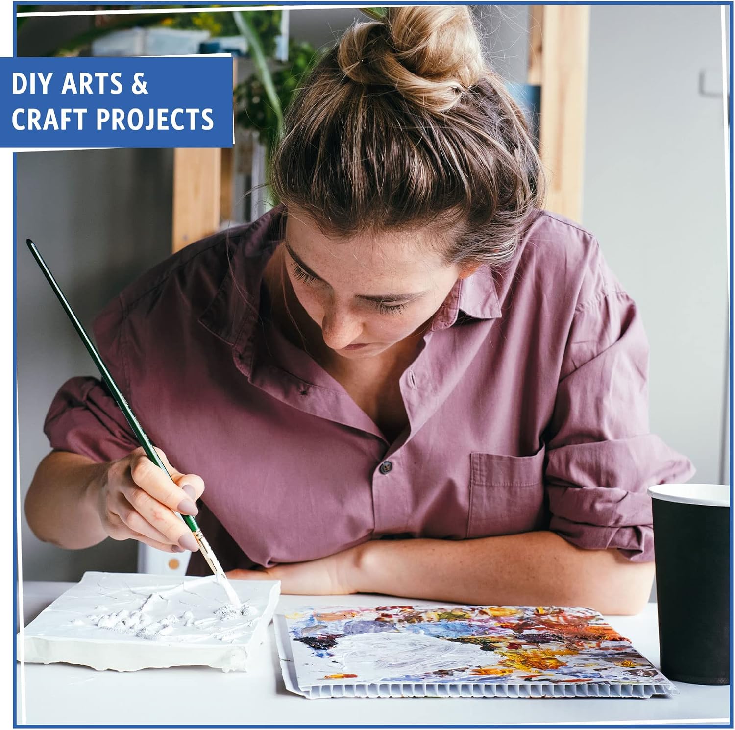 Pinkunn 36 Pack Corrugated Plastic Sheet 3/16 Inch Thick Poster Board 8x12 Inches Waterproof Board Sheets Blank Yard Signs for Indoor and Outdoor Use, Party Decorations, Garage Sale, Guidepost (White)