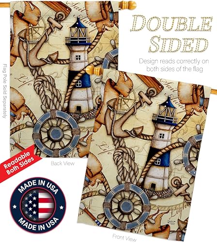 Miniatura 3 de Bandera náutica costera de Sailor Sea Shells al aire libre, decoración del océano de verano, pancarta pequeña para jardín, patio, regalo de doble