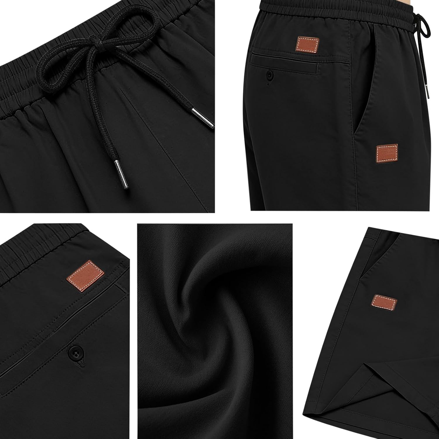 Men's Cotton Beach Cargo Shorts Light Elastic Waist Work Short Pants Summer Baggy Casual Shorts Golf, Athletics and Hiking