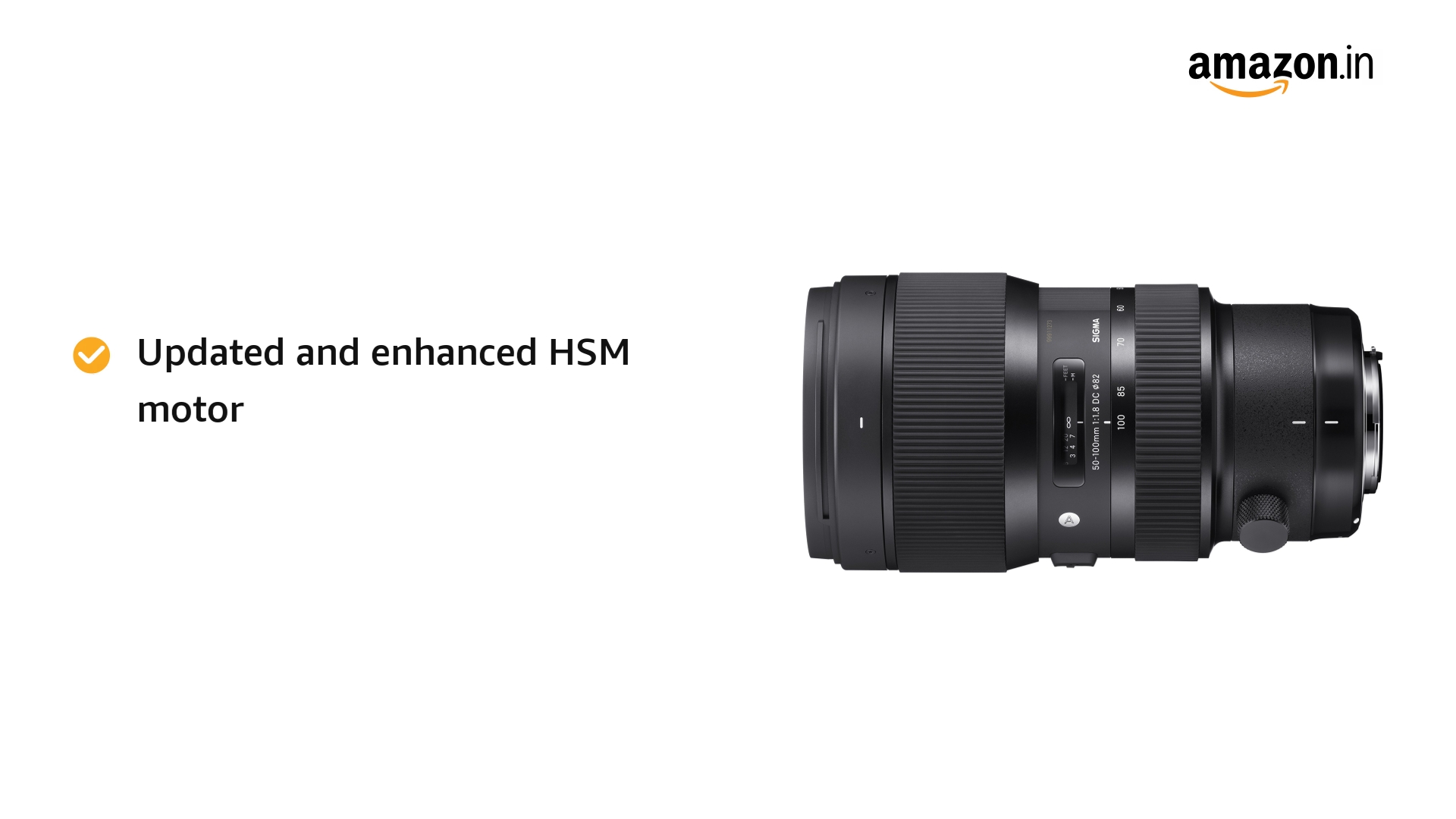 Sigma 50-100 mm f/1.8 DC HSM Art Lens for Canon DSLR Cameras