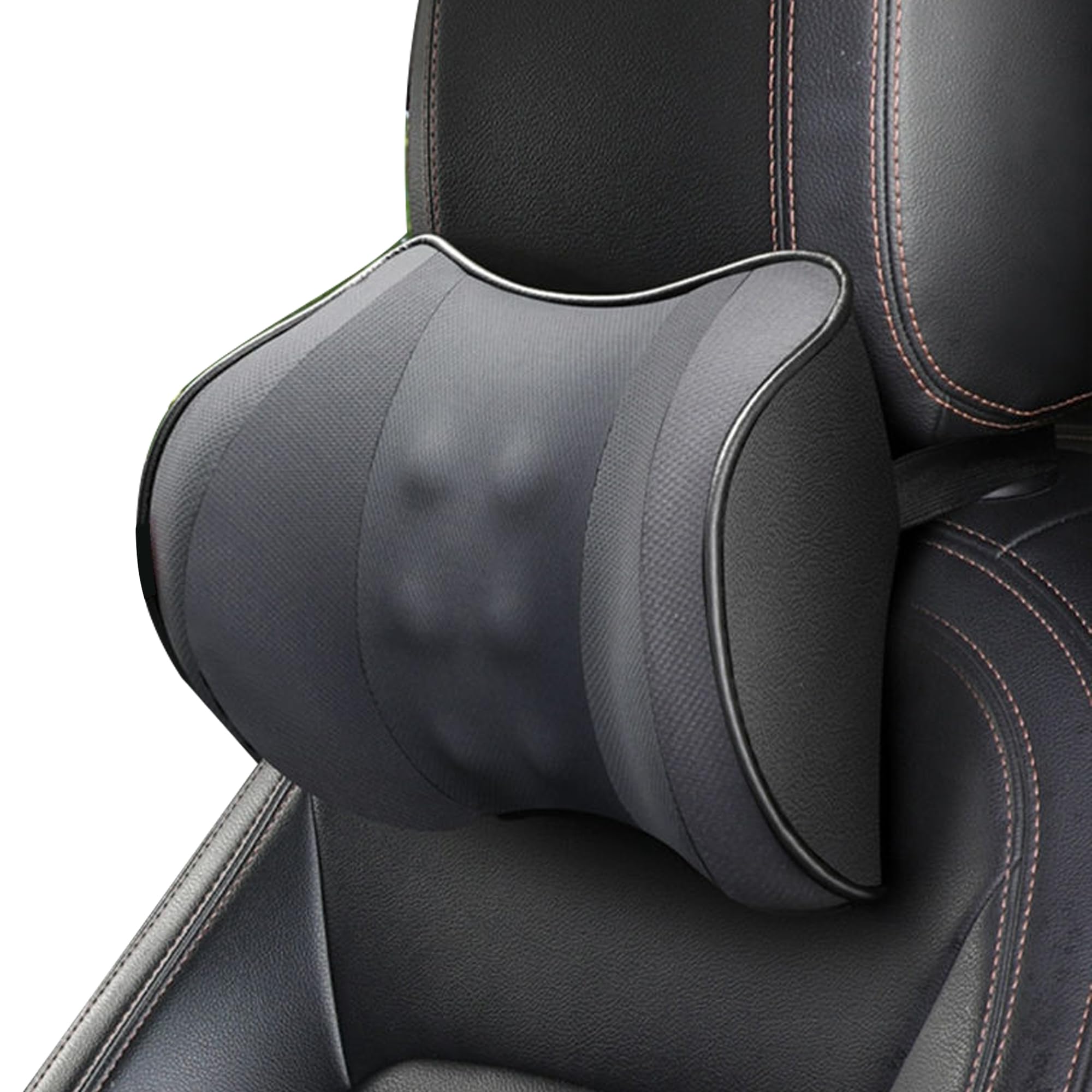duoyif Grande Poggiatesta Auto Cuscino In Memory Foam e Tessuto 3D, Supporto Testa Per Seggiolino Auto, Grande Cuscino Collo Poggiatesta Per Sedia Auto Guida Gioco Sedia Ufficio (grigio)