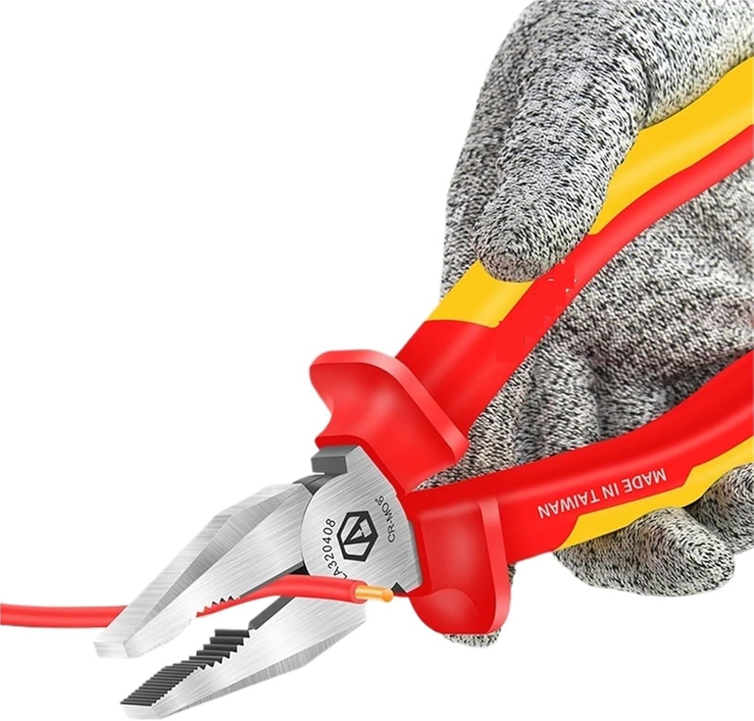1PCS Insulated Wire Cutters Long Nose Pliers Diagonal Cr-Mo Steel(LA320808)
