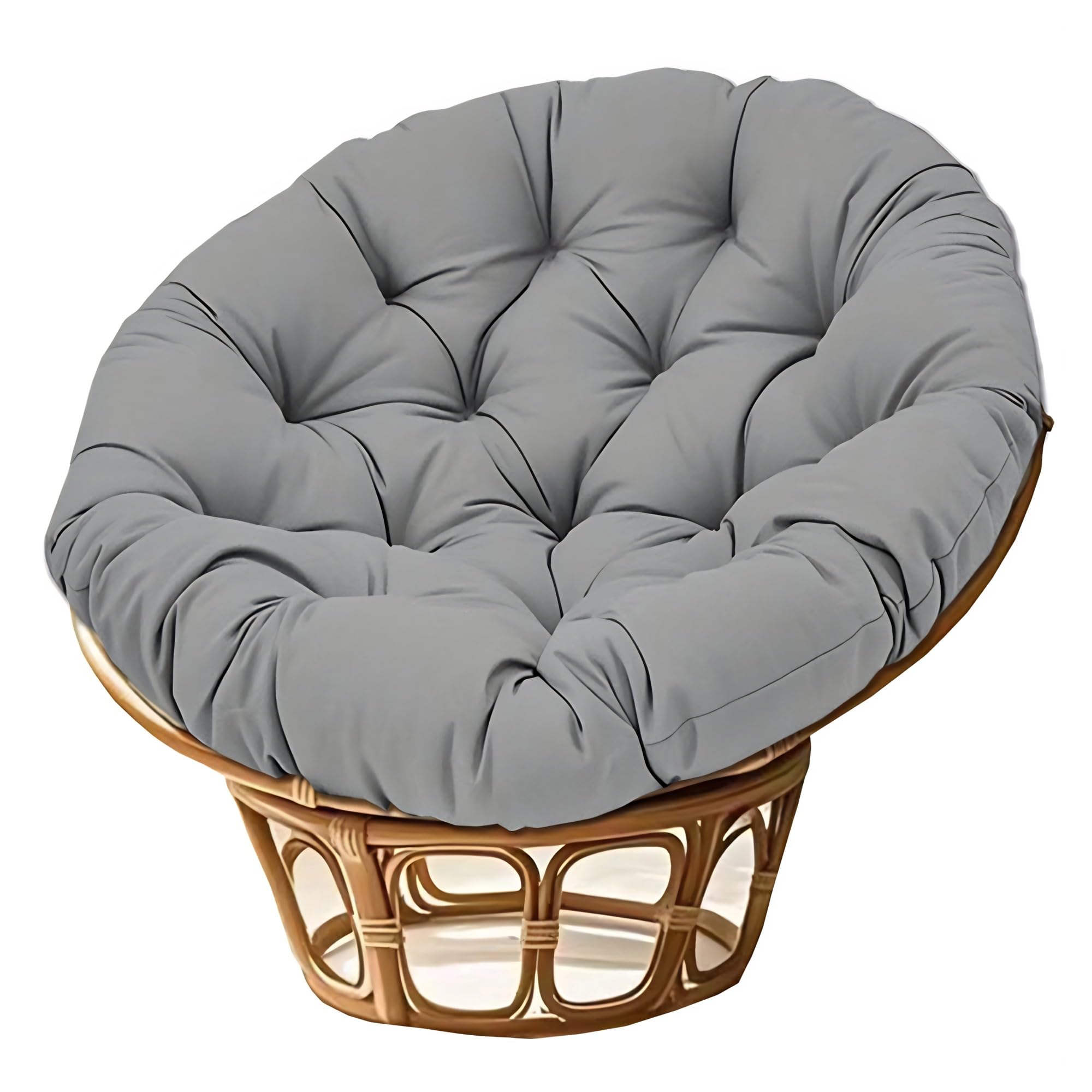 NMGBRDM Papasan Breathable Round Chair Cushion (Without Chairs),10cm Thick
