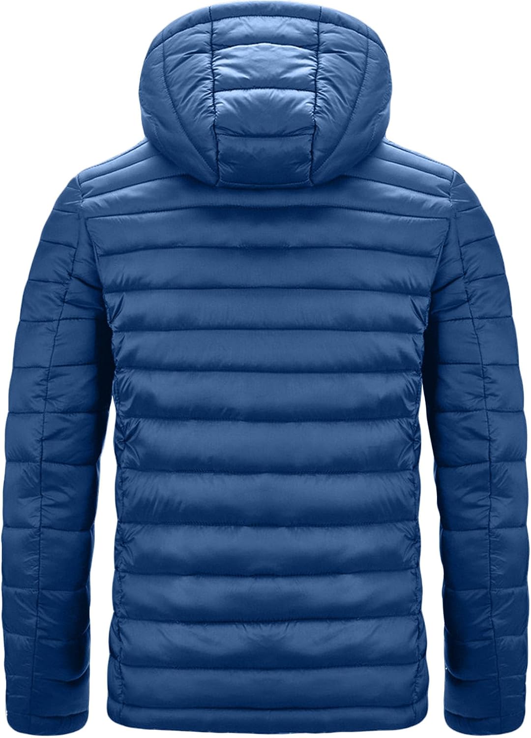 Maiyifu-GJ Mens Winter Coat Warm Lightweight Puffer Jacket Hooded Thicken Windproof Quilted Down Coats Outerwear
