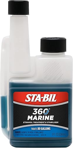 STA-BIL 360 Marine - Tratamiento de etanol y estabilizador de combustible, previene la corrosión, ayuda a limpiar el sistema de combustible para