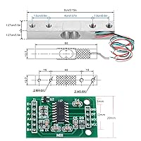 Vista 10 de 2 unidades de 2.2 lbs 11.0 lbs 22.0 lbs 44.1 lbs sensor digital de peso de células de carga miniatura de alta precisión para Arduino DIY Electronic