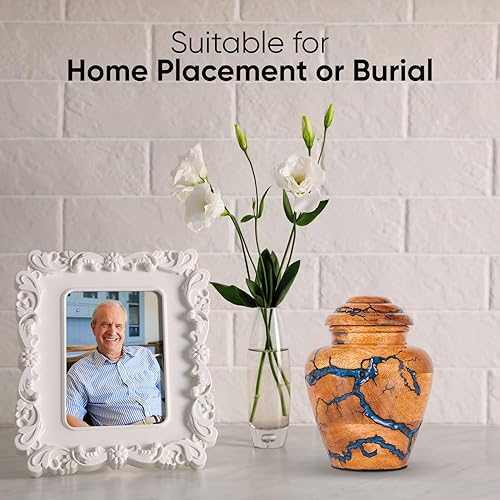 Miniatura 5 de STONLIF Urnas de madera para cenizas humanas adultas, hombres y mujeres, urna de cremación grandes y pequeñas urnas de recuerdo para cenizas