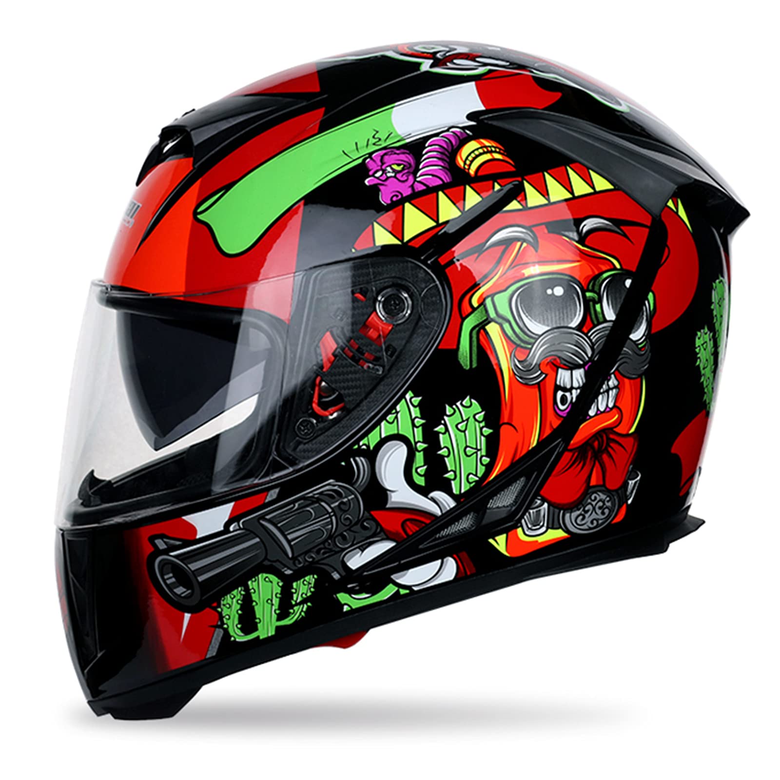 Integralhelm Retro – Motorrad-Vollvisierhelm Mit Doppelvisier, ECE/DOT, ABS, 1400g, Für Herren & Damen, Größen M-2XL