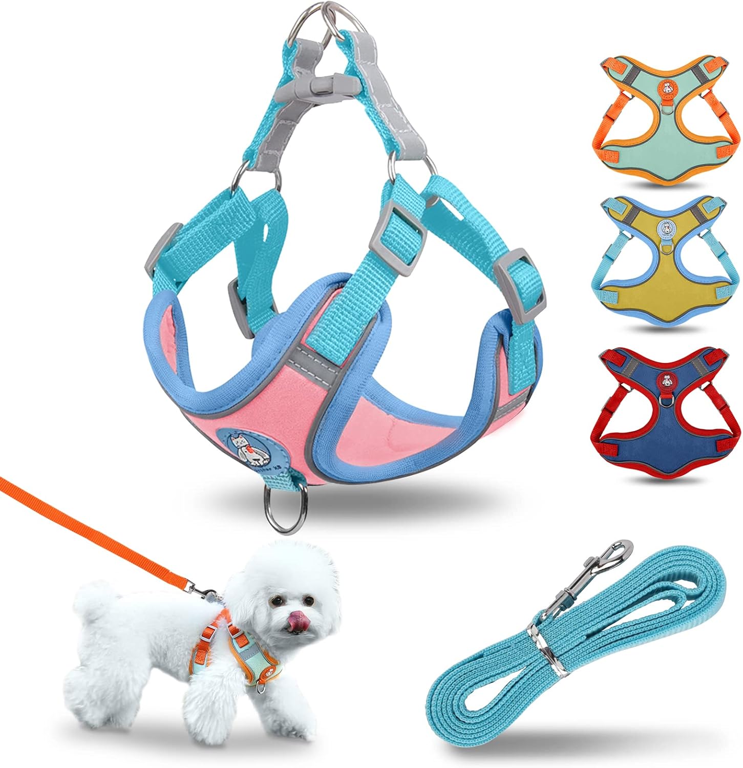 No Pull Dog Harness, TYT Reflective Step in Dog Harness, Front Clip
