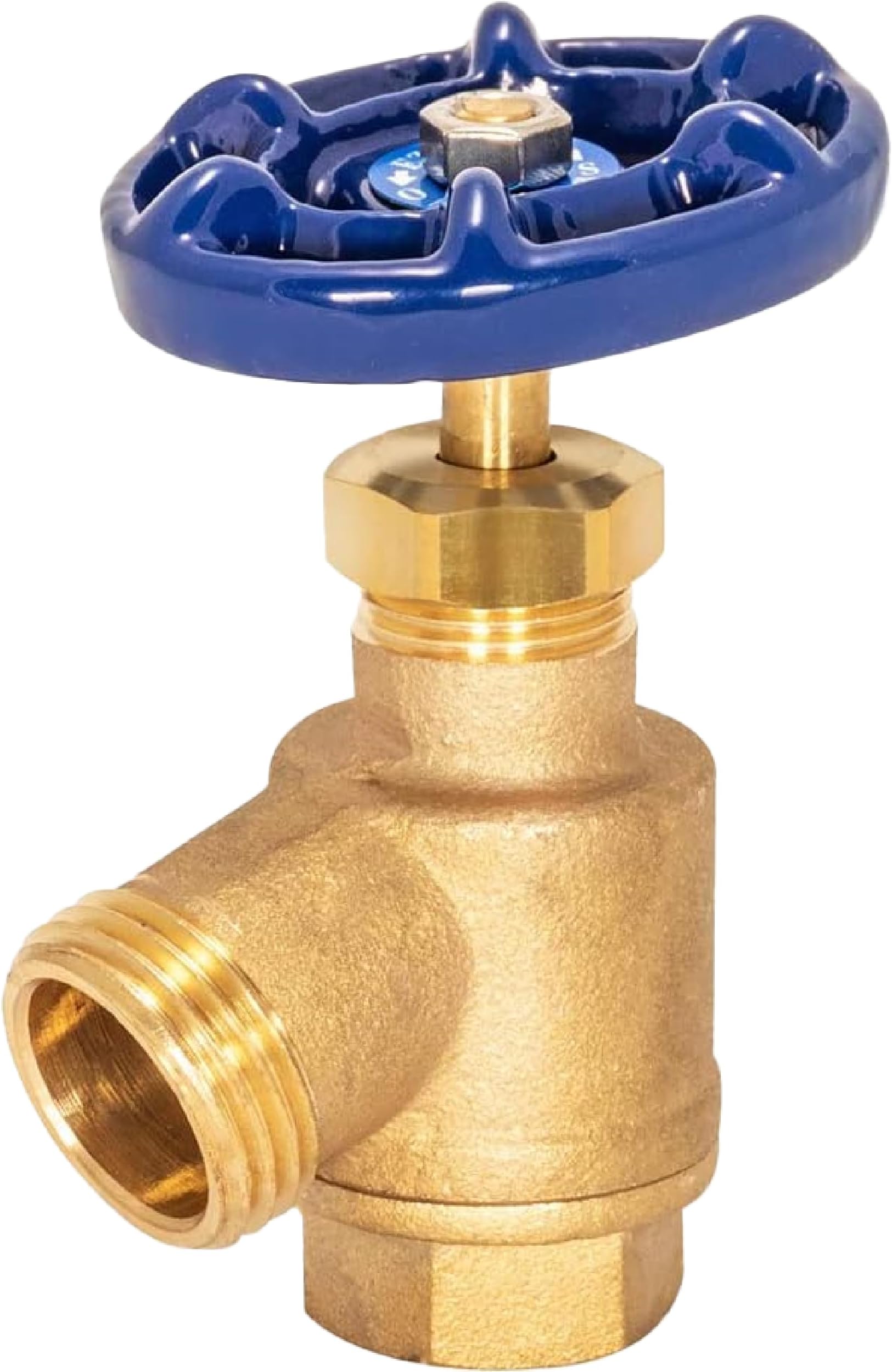 Eastman Bent Nose Garden Hose Valve, 1/2 in FIP x 1/2 in MHT, Brass, 20251