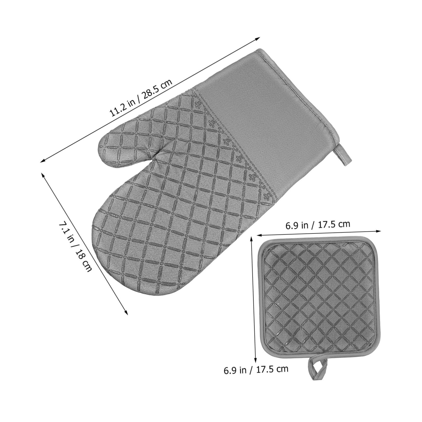 IMIKEYA Guantes para Hornear Agarraderas para Ollas Calientes Protectores de Manos para Hornear Guantes para Parrilla para Horno Microondas Suministros