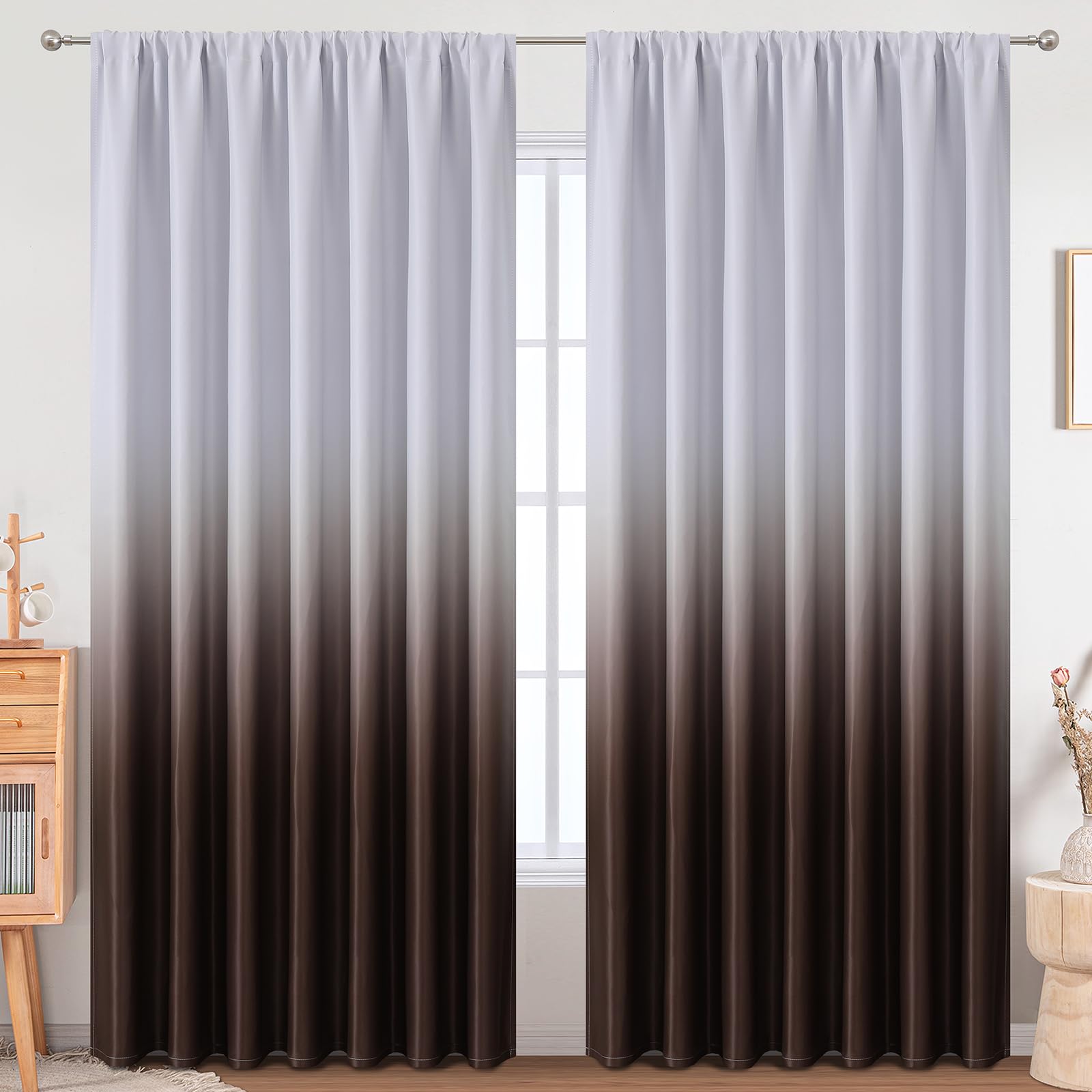 VEHEDE Large Blackout Curtains 90 Inch Length - Image 3