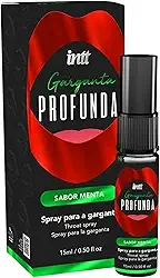 Garganta Profunda Spray Aromatizante Comestível Beijável Sabor Menta Para sexo Oral Sex Shop Intt 15 ML