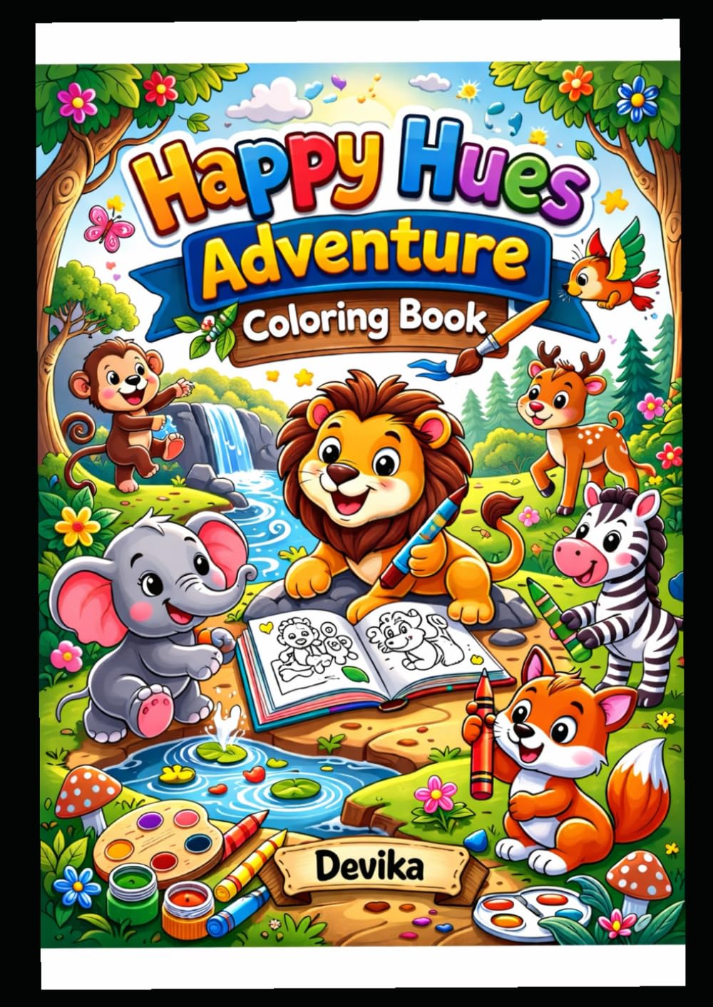 happy hues adventure coloring bool: A Practical Guide to Overthinking, Anxiety Relief, and Emotional Balance