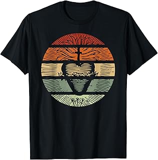 Sacred Heart of Jesus Christ Retro Sunset Art Catholic Teens T-Shirt