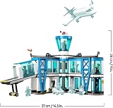 LEGO City Airport with Airplane Toy - Miniature Model Kit w/Terminal, Plane, Tug Car, Bridge, 9 Minifigures & Accessories - Birthday Gift Idea for 8+ Year Old Boys - 60502 - 8