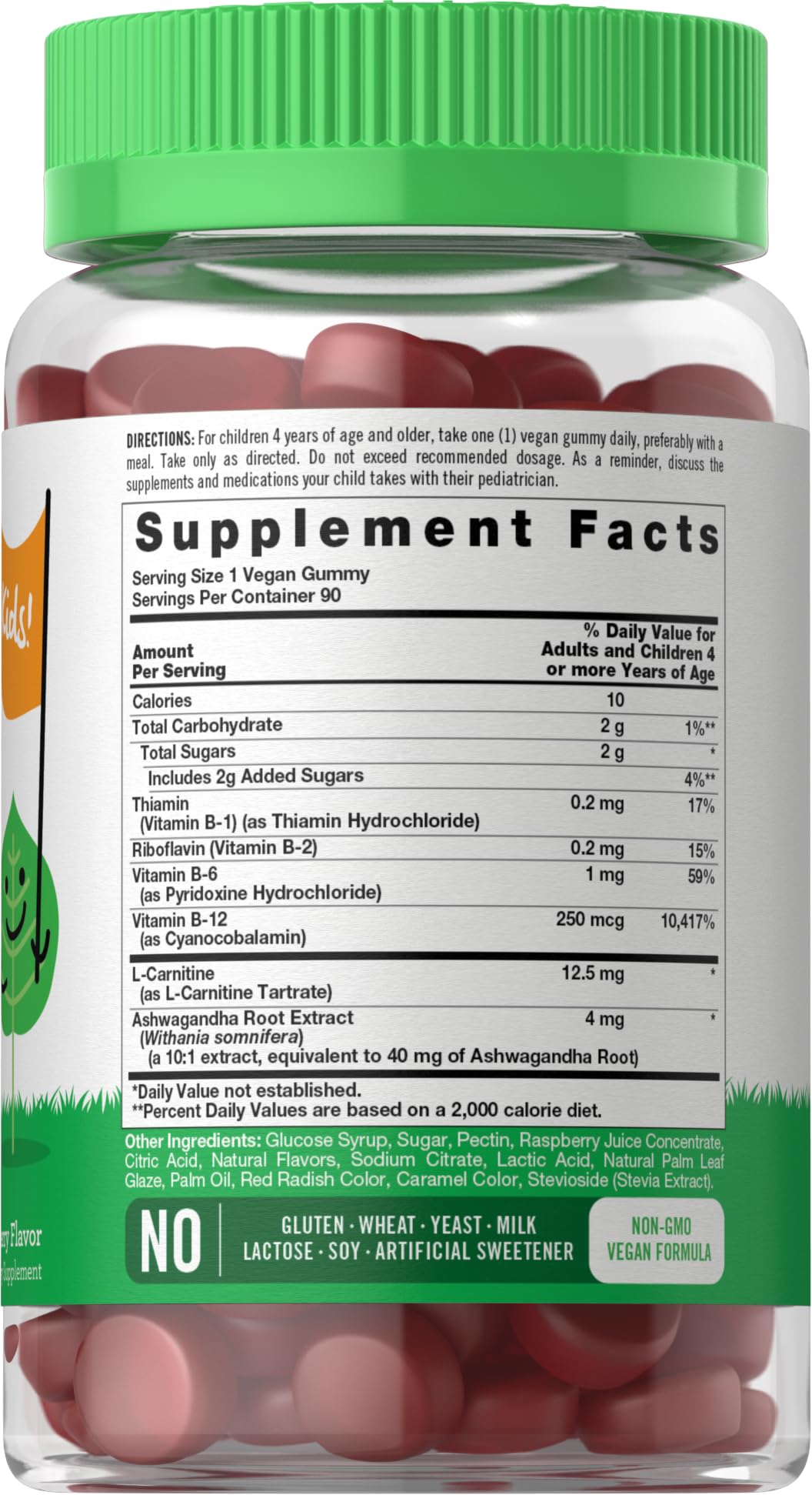 Carlyle Kids B Complex Gummies | 90 Count | Peach Raspberry Flavor — Amazon image 2