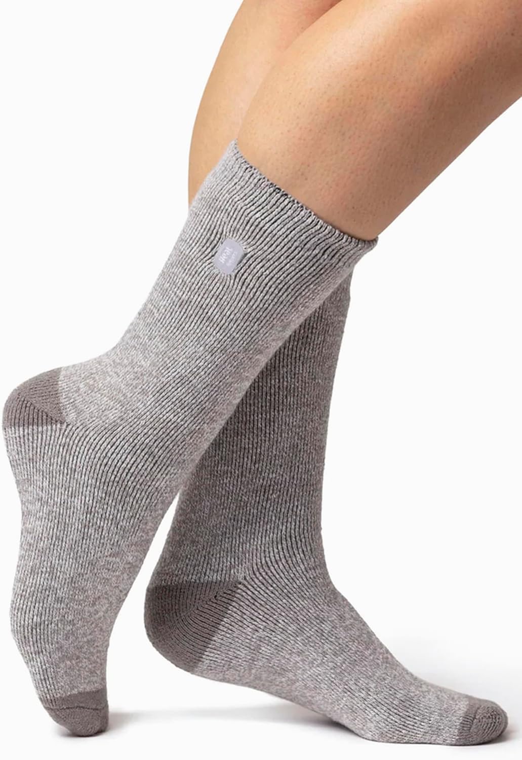 HEAT HOLDERS Lite - 3 Pairs Winter Thermal Socks for Women | Thin & Warm Socks (5-9, Silver)