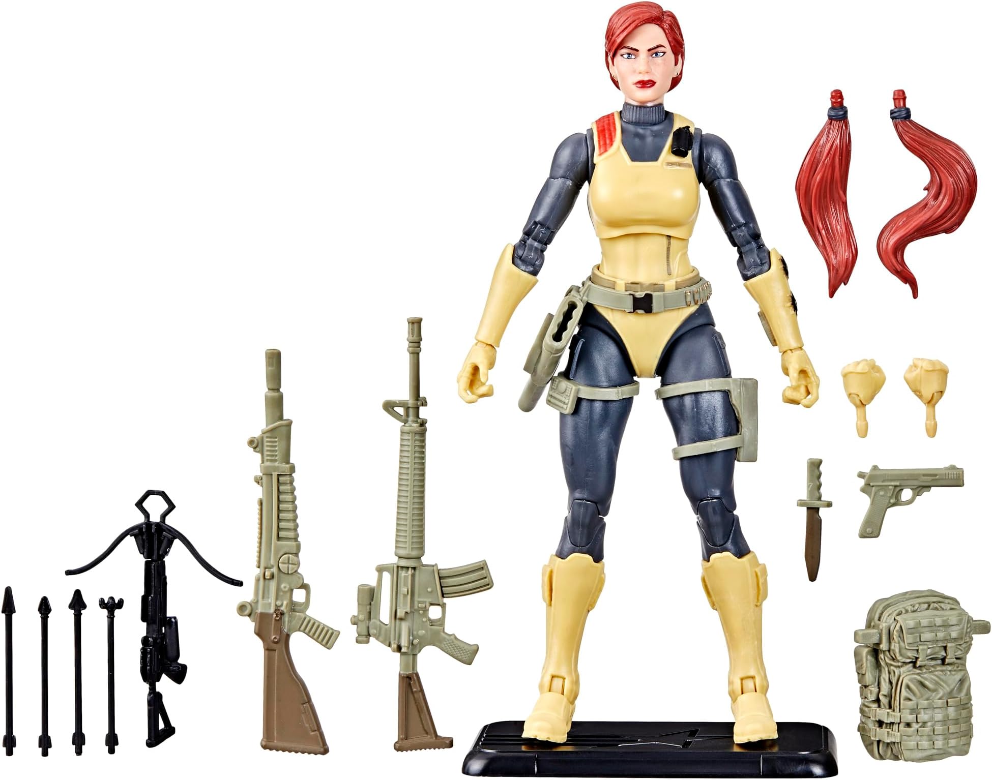 Classified Series Retro Cardback Scarlett, Collectible 6-Inch Action Figure with 17 Accessories