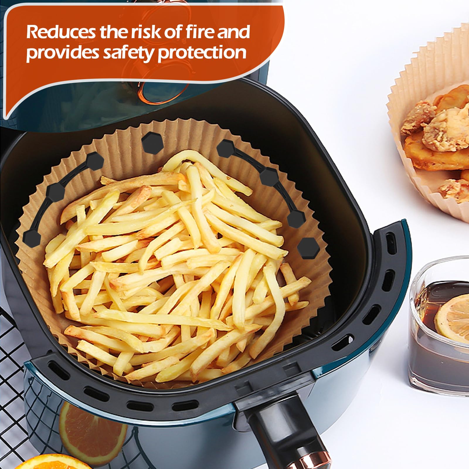 2er-Pack Airfryer Magnet-Silikon-Clips – Für Backpapier, Hitzebeständig, Wiederverwendbar, Passend Für Ninja, Philips, Cosori & Mehr