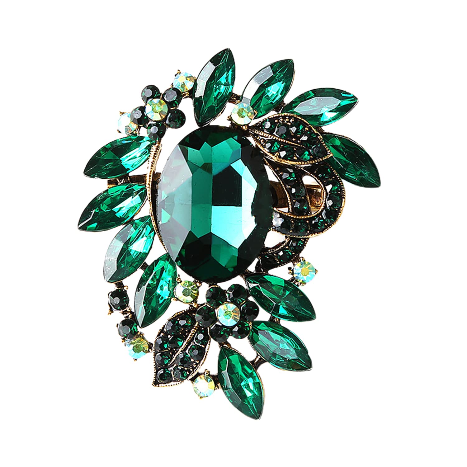 SYGA Fashion Creative Personality Crystal Glass Brooch Corsage Womens Clothing Accessories (Crystal Glass-Green) (B0B2N4W9GD) Amazon Price History, Amazon Price Tracker