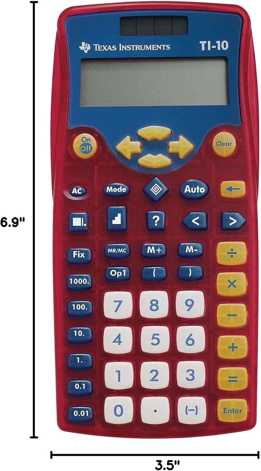 Texas Instruments TI10TK 2-line Calculator with Large Keys
