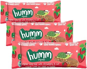 Humm Organic Vegan  ilekli ve F nd kl  Yulaf Bar 3 paketi