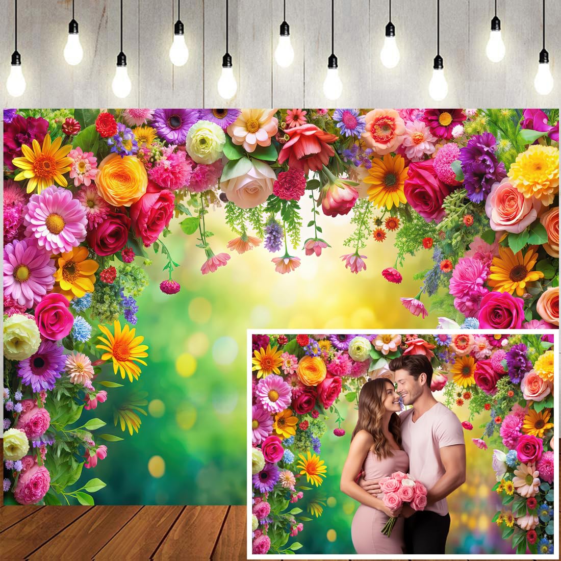 Photo 1 of Hnzwbxg Spring Floral Backdrop 7x5ft