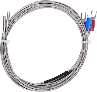 Printer Temperature Sensor - Thermocouple & Thermistor Set, 4PCS High K-Type Accessory for Print Head Protection, 3mm x 15cm x 1000mm Industrial Grade Measurement Tool